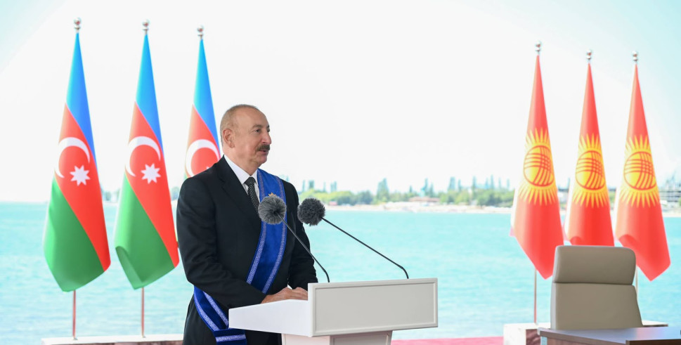Azərbaycan və Qırğızıstan prezidentləri mətbuata bəyanatlarla çıxış ediblər